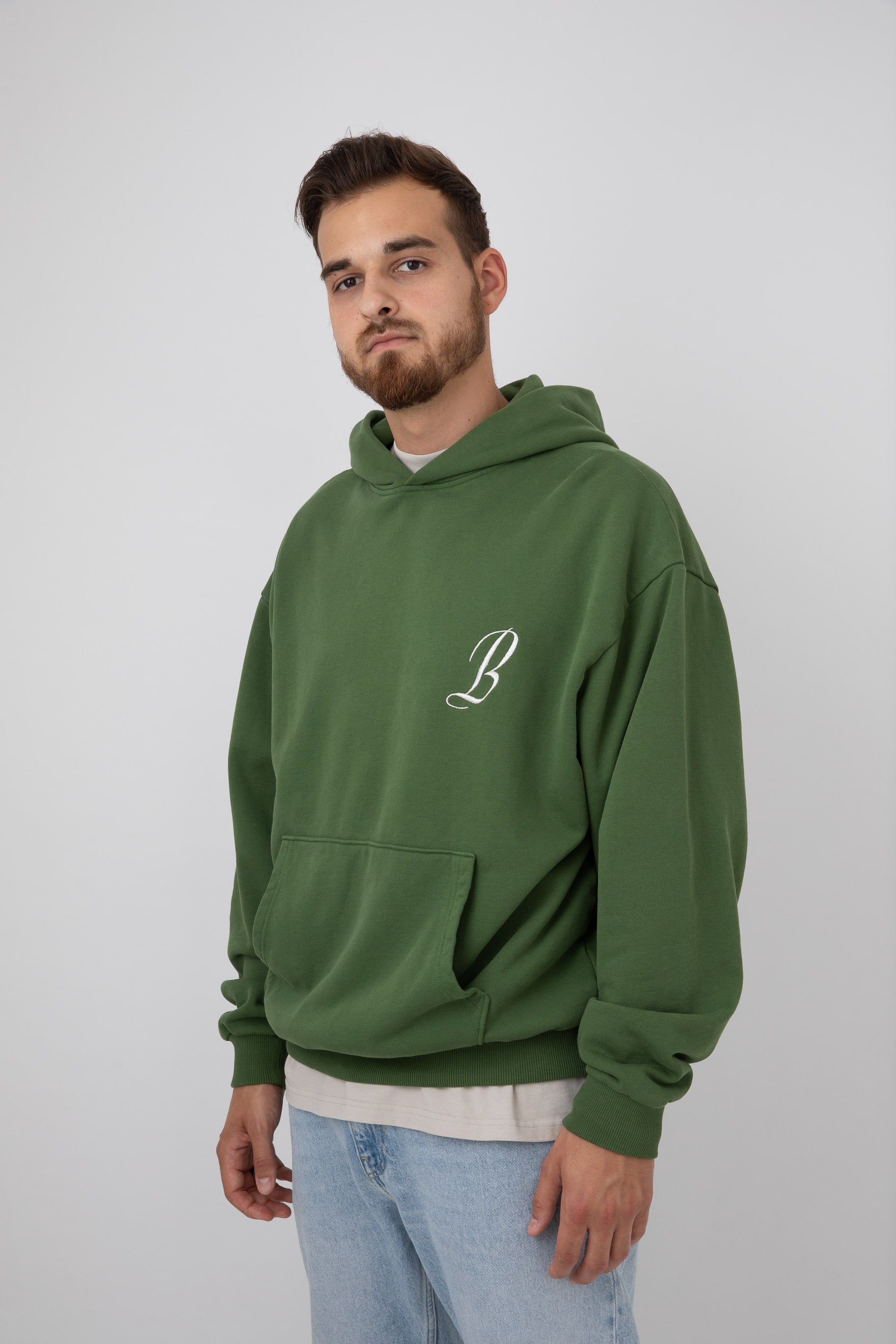 Sudadera con capucha extragrande - Verde jardín