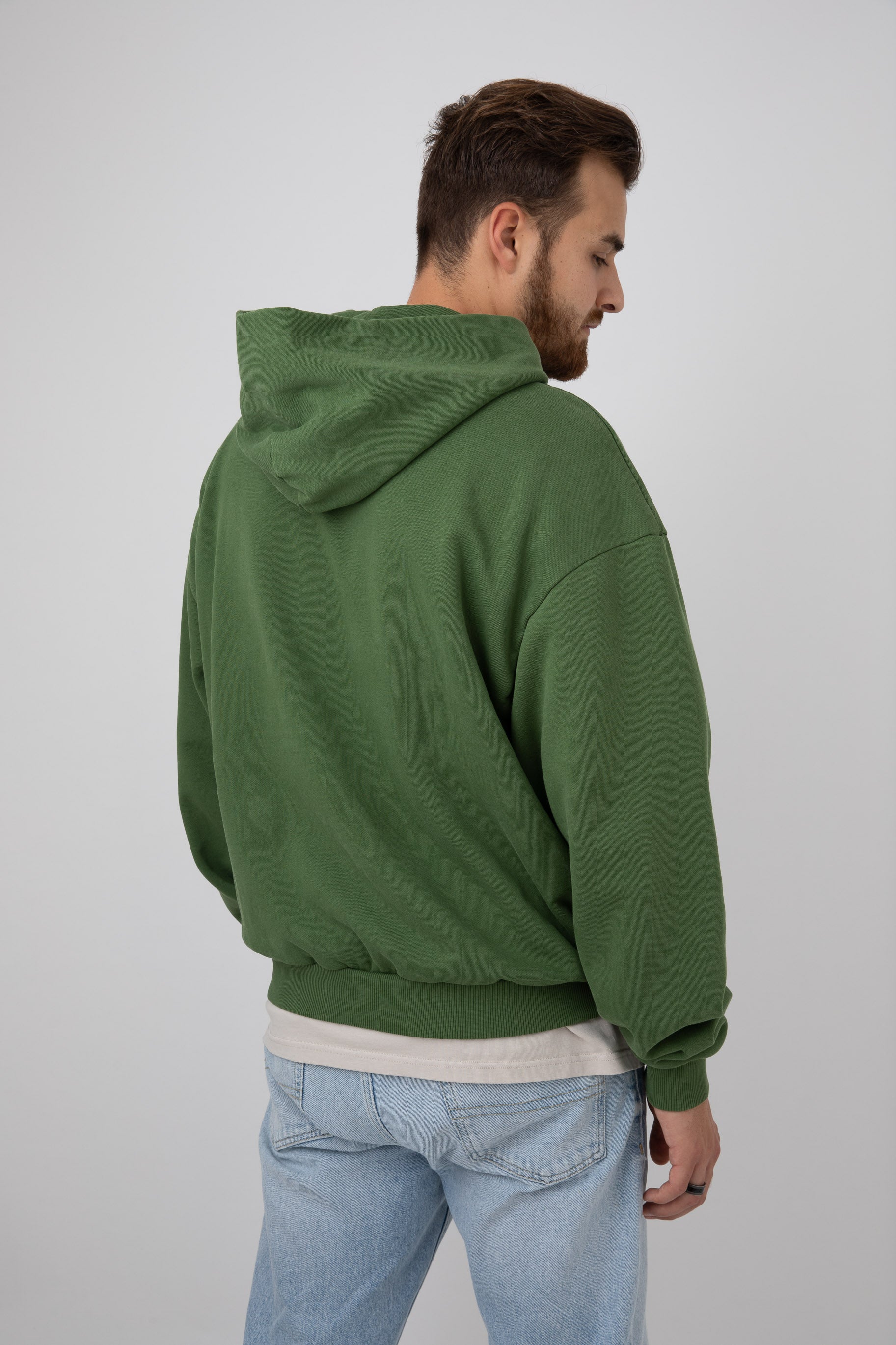 Sudadera con capucha extragrande - Verde jardín