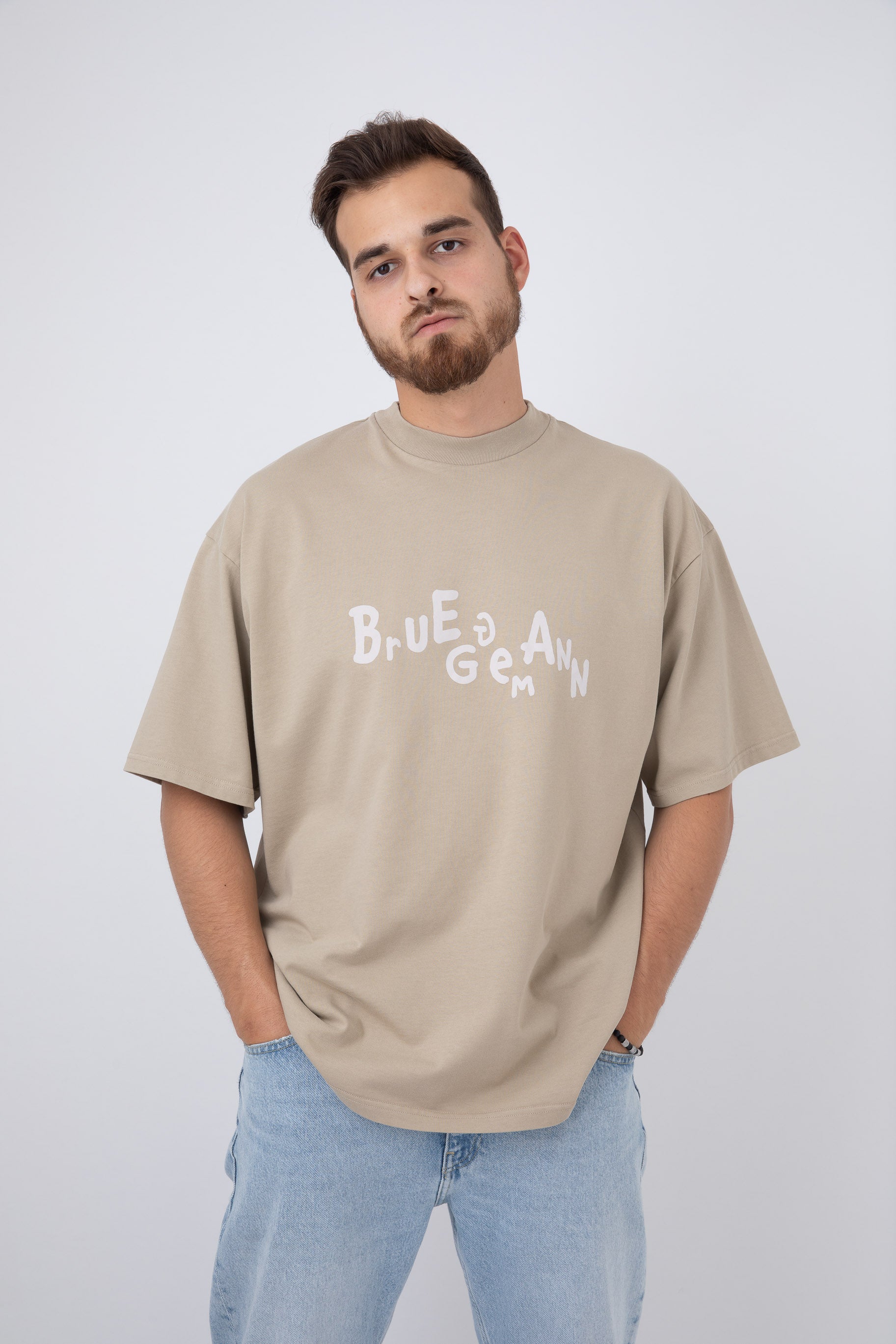 T-shirt oversized - brown