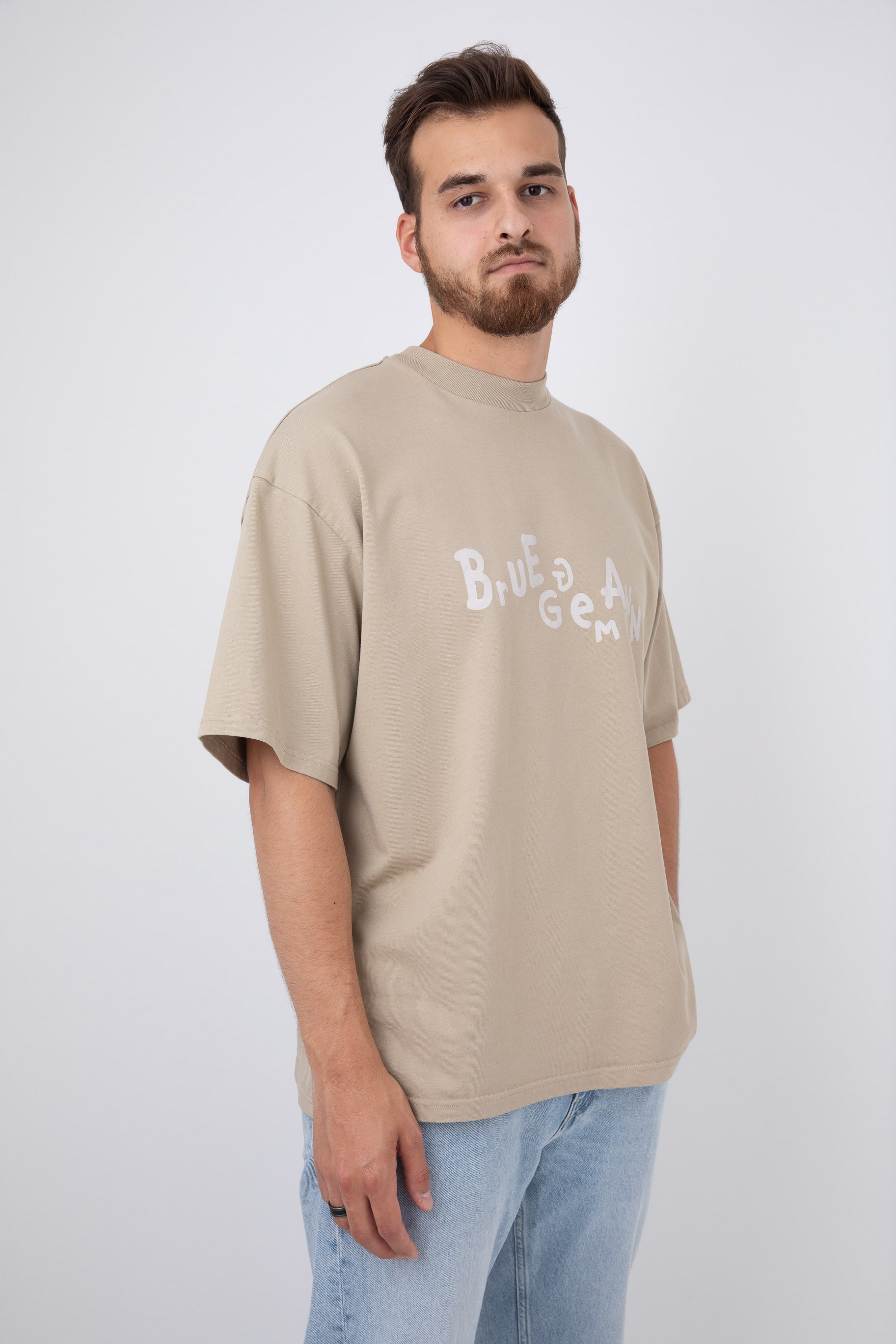 T-Shirt oversized - Braun