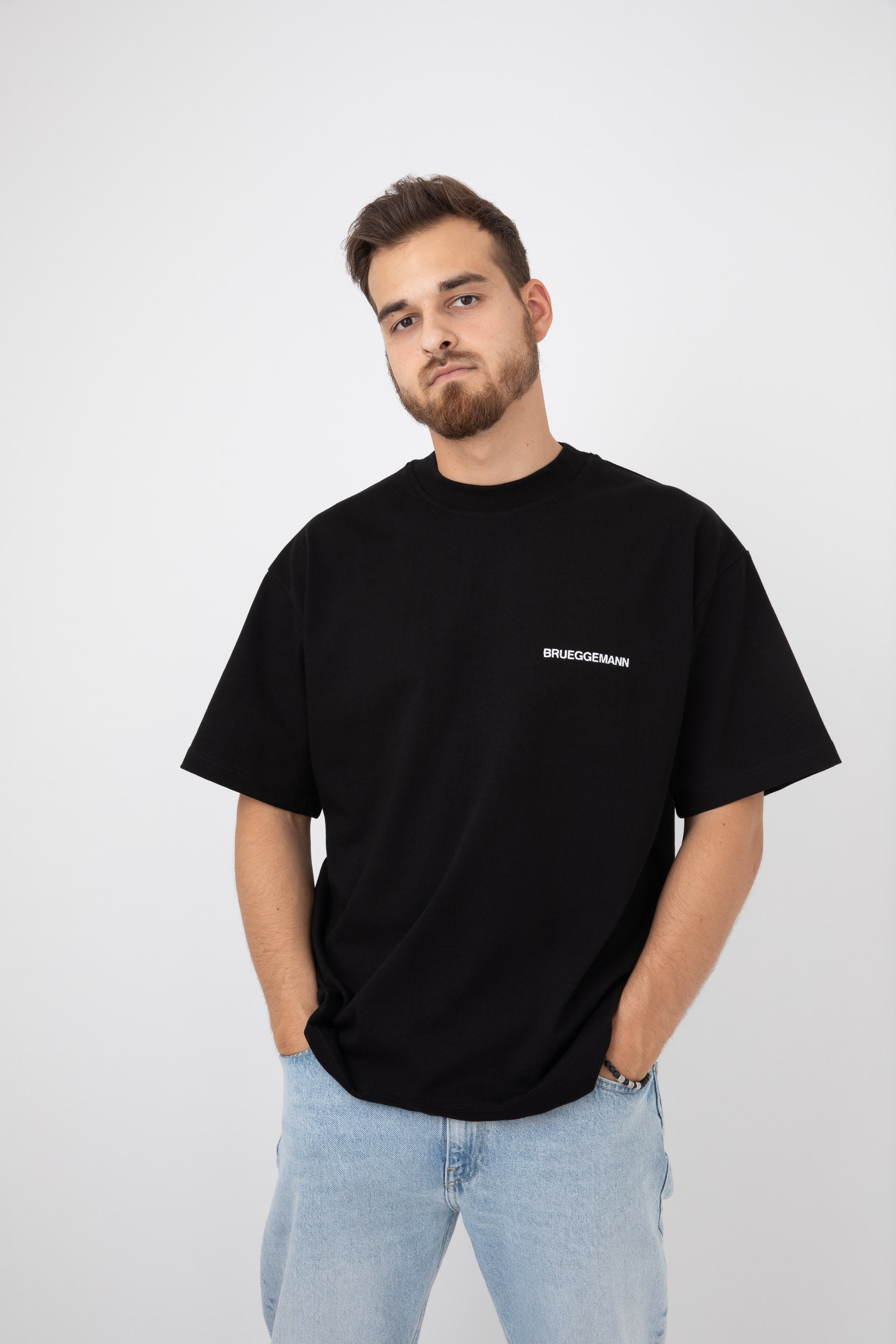 Camiseta oversize - negro