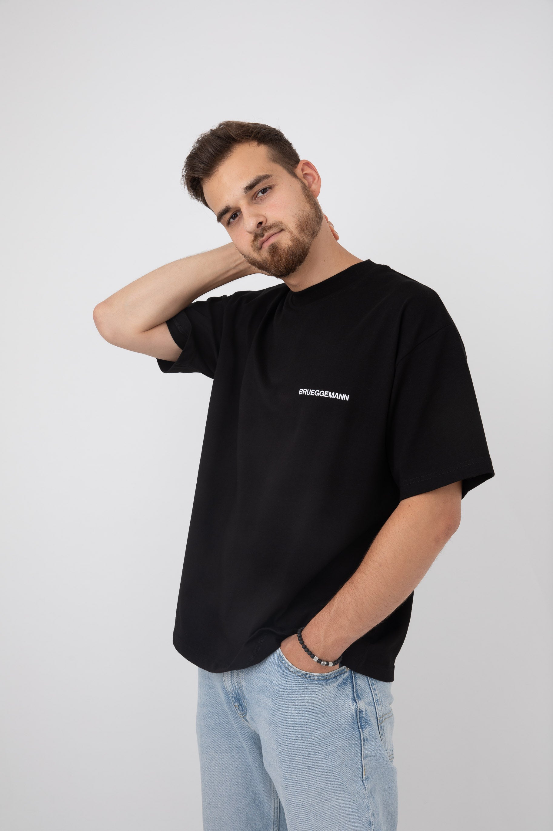 T-Shirt oversized - Schwarz