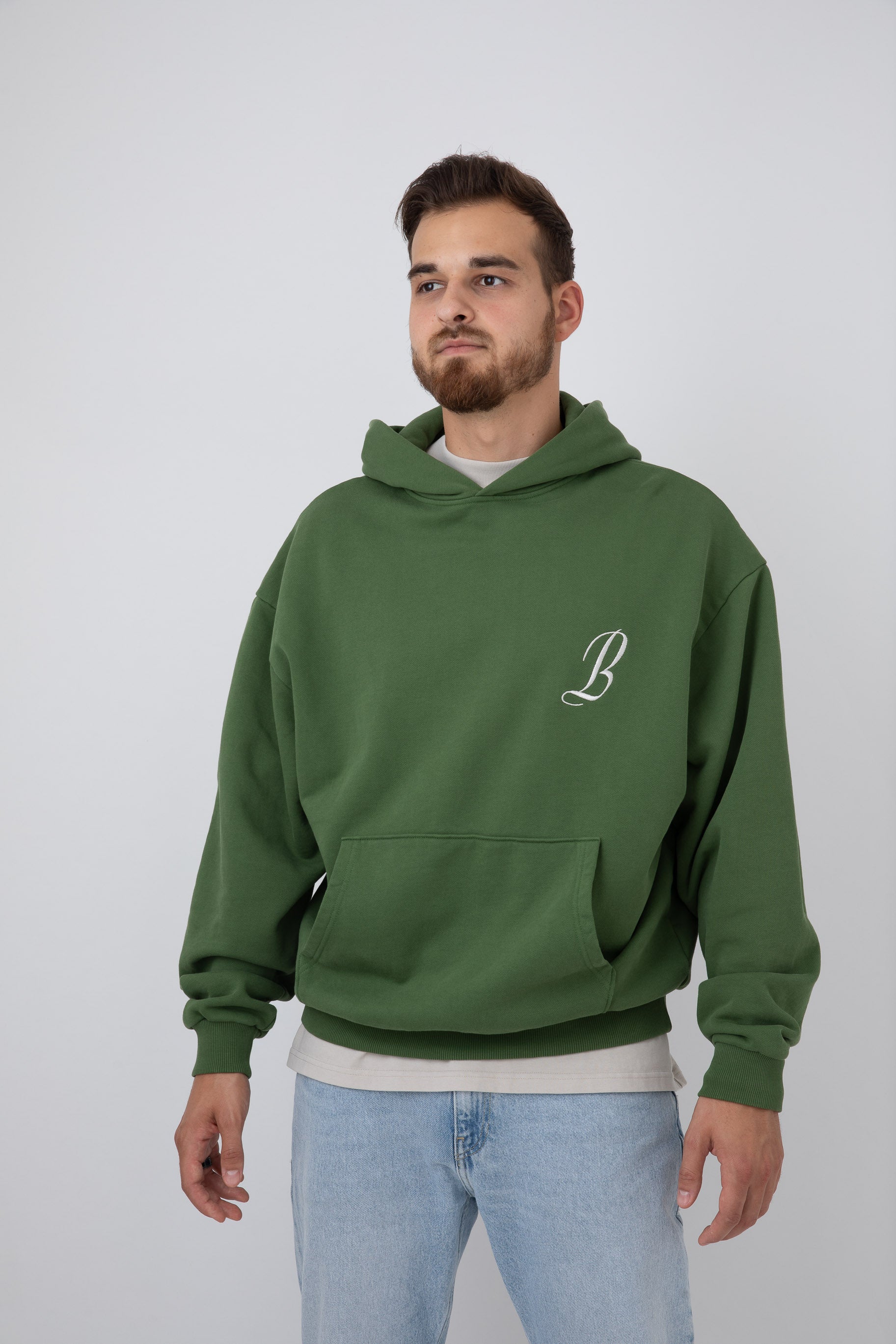 Sudadera con capucha extragrande - Verde jardín