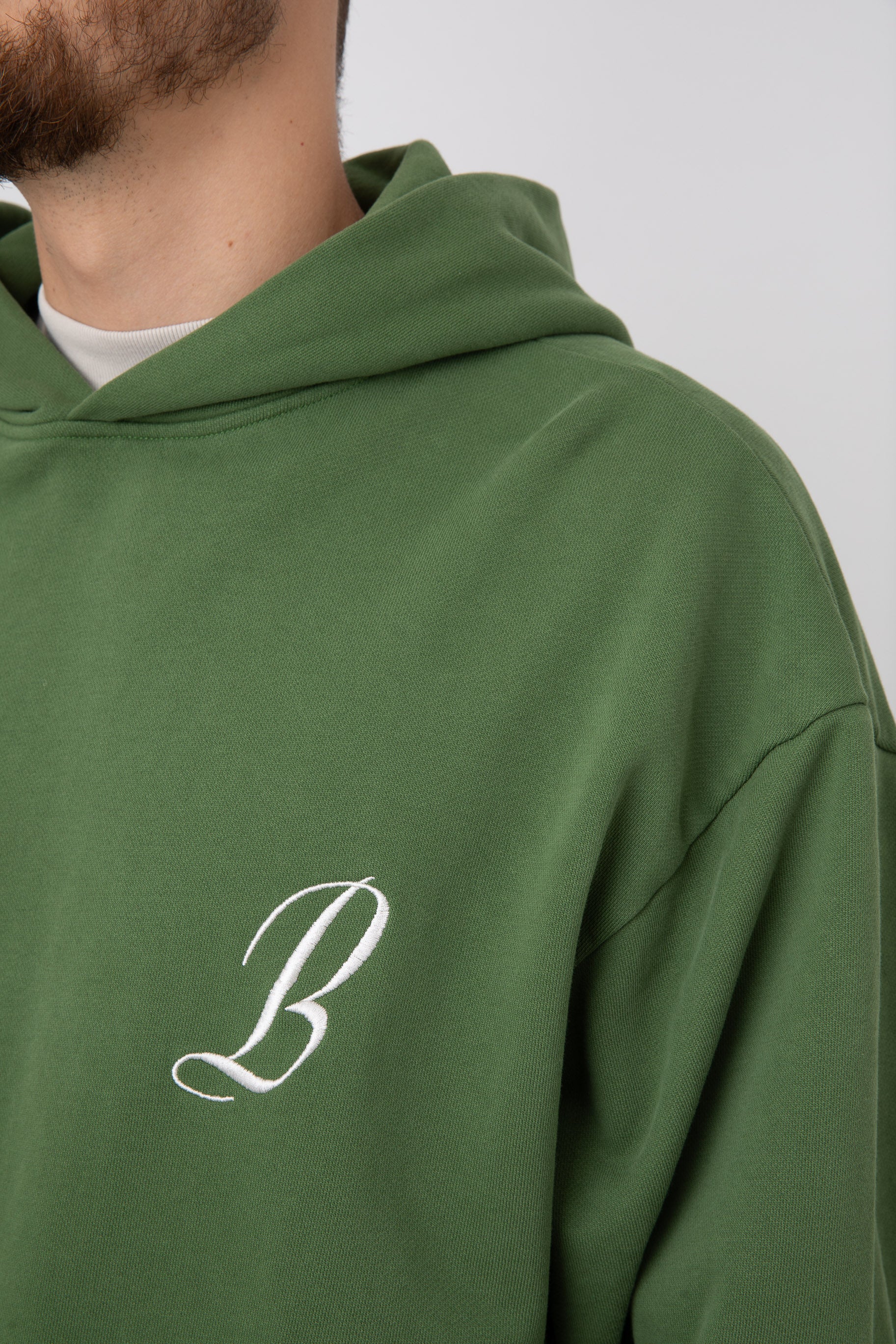 Sudadera con capucha extragrande - Verde jardín