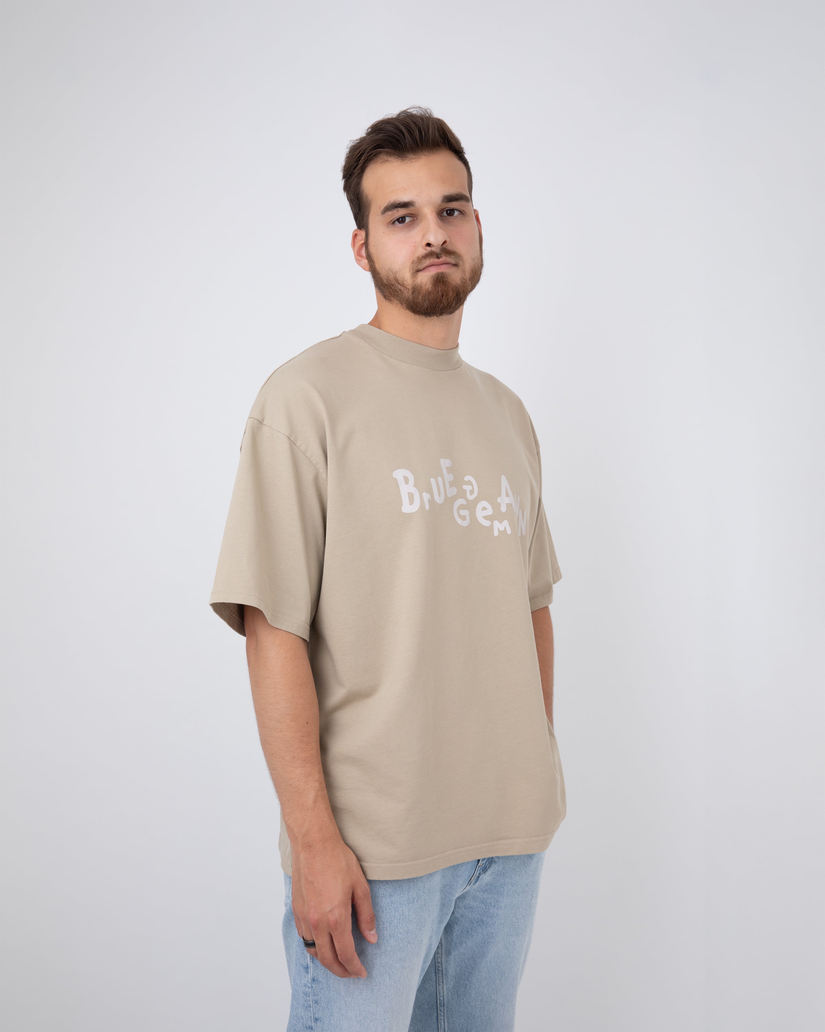T-shirt oversized - brown